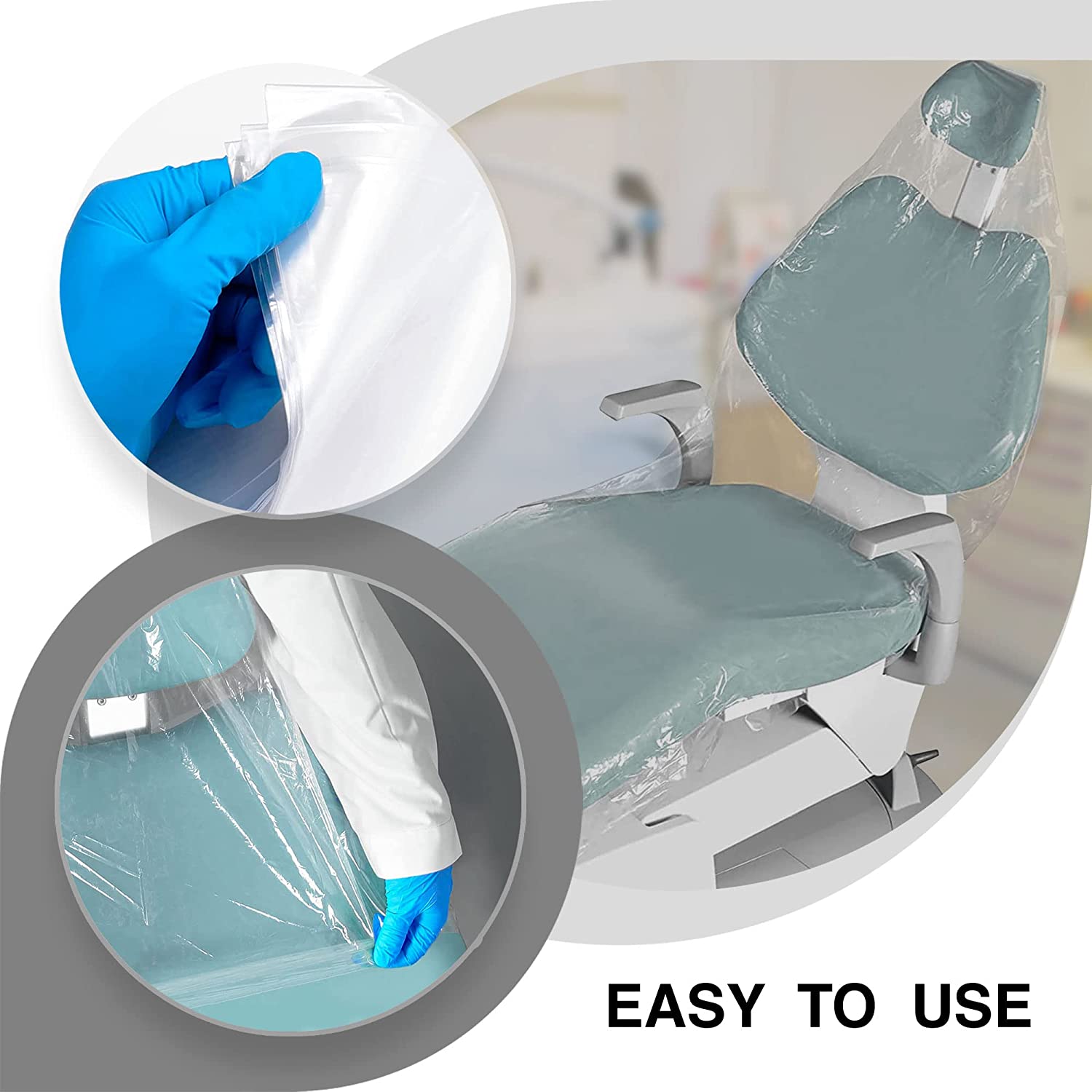 Disposable Dental Half Chair Cover Plastic Half Protective Dental