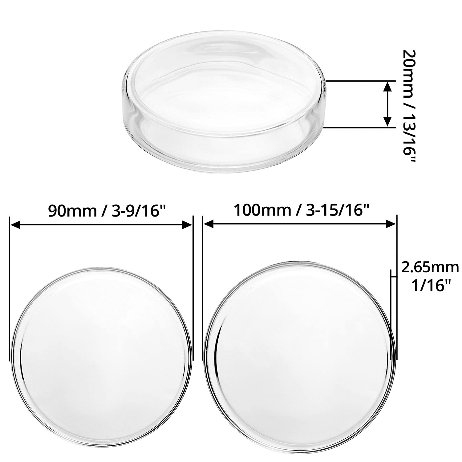 Glass Petri Dish with Lid 90mm X 20mm Buy Glass Petri Dish with Lid